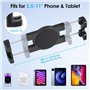 Support de Voiture, 360 Degrés Support Tablette Voiture Pare-Brise Tableau Bord Support Téléphone Voiture avec Ventouse Compatib