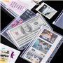 30 Paquets Pochettes de Classeur à 6 Trous Format A6 Dossiers à Fermeture Éclair en Plastique Sacs Imperméables à Feuilles Mobil