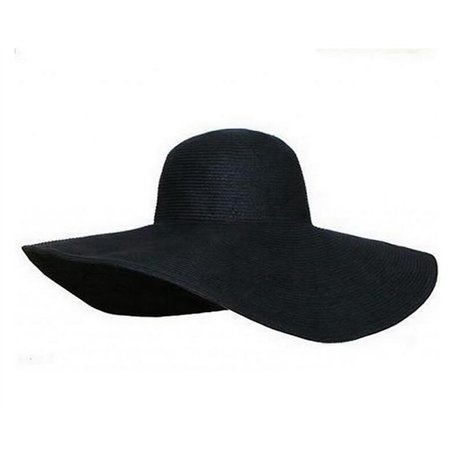 erioctry Femmes Filles Grand Bordé de Jardin Plage Big Summer Sun Hat Piscine Jardin Plage Chapeau de Paille pour Les Vacances d