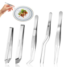 5 Pièces Pince Cuisine Inox Pince de Cuisine Pince Arrete Poisson Pince à Arêtes Pince à Desareter Poisson Pinces Arêtes de Pois