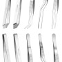 5 Pièces Pince Cuisine Inox Pince de Cuisine Pince Arrete Poisson Pince à Arêtes Pince à Desareter Poisson Pinces Arêtes de Pois