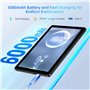 Rebecco 2025 più recente Tablet 10 pollici Android 14 compresse, 10GB RAM + 128GB ROM + 1TB espandere, Octa-Core 2.0GHz, 1280 * 