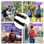 Primasage 2 Pièces Sangle Sac a Dos, Antidérapantes Attache Sac a Dos Réglables Sangle de Poitrine Sac à Dos Adaptées pourd Le J