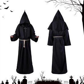 WAYBWZDQ Costume de Moine Halloween
