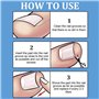WOLMIK Lot de 40 correcteurs d'ongles incarnés sans douleur avec rehausseur d'ongles incarnés - Kit d'outils faciles à utiliser