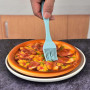 Lot de 2 pinceaux à pâtisserie en silicone - 17 cm - Pour la cuisine et la pâtisserie - Gris, bleu