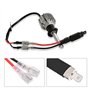 Adaptateur LED H1 Meriva B,Adaptateur LED H1,H1 LED,Ligne De Câblage De Conversion Repment pour Ampou Pharehi,2Pcs H1 LED Adapta