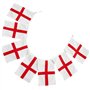JnDee Banderole en tissu avec le drapeau de l’Angleterre Croix de St Georges des deux côtés