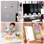 iwontalersy Lot de 8 Notes Autocollantes Animaux,Blocs-Notes Autocollants Pour Enfants,Blocs Mémo Autocollant,Onglets Autocollan