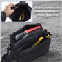 Organiseur de sac à outils, support en toile épaissie mallette de rangement sac à outils à bandoulière unique pochette de matéri