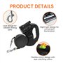 BORDEAG Laisse Double Rétractable pour Chien avec Lumière, Extensible pour Promener Deux Chiens Jusqu'À 50 LB