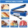 Thermoscelleuse Machine,200 M 3MM Machine A Sceller,Soudeuse Sac Plastique,Impulse Scelleuse Thermique,Impulse Heat Sealer Pour 