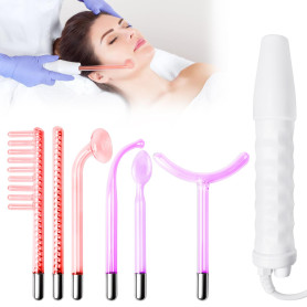 Bâton à haute fréquence pour le visage avec 6 sondes
