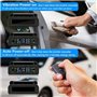Jansite TPMS Système de surveillance de la pression des pneus à énergie solaire 22-87 psi sur pare-brise avec 4 capteurs de voit