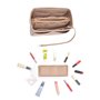 MINZHI Organiseur de sacs à main en feutre beige, sac à main en feutre beige, sac à fermeture éclair amovible, organiseur de sac