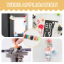 Pack de 20 Aimants pour Réfrigérateur 8x14mm - Aimants Néodyme Colorés en Silicone pour Tableaux Magnétiques, for Tableaux Blanc