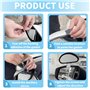 2Pcs Rétroviseurs d'Angle Mort pour Voiture, Miroir Convexe Réglable à 360 Degrés, Retroviseur conduite accompagnée, Installatio