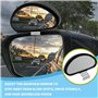 2Pcs Rétroviseurs d'Angle Mort pour Voiture, Miroir Convexe Réglable à 360 Degrés, Retroviseur conduite accompagnée, Installatio