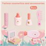 coiffeuse rose pour enfants