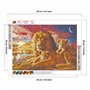 Kit de Broderie Diamant 5D DIY- Mère de Lion et Enfants - Peinture par numéros Adultes - Broderie Diamant Painting au Point de C