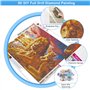 Kit de Broderie Diamant 5D DIY- Mère de Lion et Enfants - Peinture par numéros Adultes - Broderie Diamant Painting au Point de C