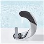 Onyzpily Robinet de lavabo à une main avec robinet en laiton - Robinet de salle de bain - Robinet mitigeur d'évier - Économie d'