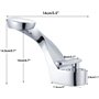 Onyzpily Robinet de lavabo à une main avec robinet en laiton - Robinet de salle de bain - Robinet mitigeur d'évier - Économie d'
