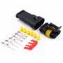 Connecteur de fil électrique étanche à 3 broches 1 5 mm Rétractable Verrouillage rapide Pour réparation carrosserie moto voiture
