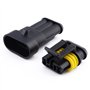 Connecteur de fil électrique étanche à 3 broches 1 5 mm Rétractable Verrouillage rapide Pour réparation carrosserie moto voiture