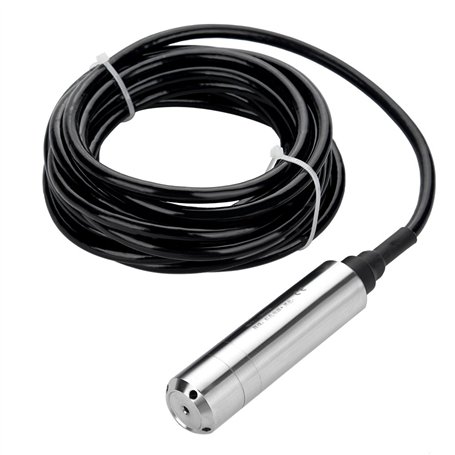 DC 24V 4-20mA Transmetteur de Capteur d'eau Liquide de Niveau de Jet pour Détecter la Profondeur de Gamme de 0-5m