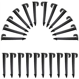 sinzau Lot de 50 ancrages de fixation pour tuyau d'arrosage Noir