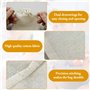 Lot de 50 sacs en tissu à peindre avec cordon de serrage - 15 x 10 cm - Petits sacs cadeaux en coton - Pour bricolage Ramadan, c