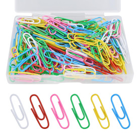 HXMJIED Lot de 200 trombones colorés de 28 mm pour fournitures de bureau