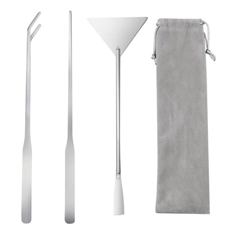 3 en 1 Aquarium Aquascaping Kit INOX Aquarium Tank Plante Aquatique Outils Kit avec avec Sac de Rangement (2 Pinces