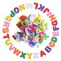 Lot de 130 lettres autocollantes en caoutchouc mousse - Lettres autocollantes en caoutchouc mousse -Grandes lettres autocollante