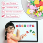 Lot de 130 lettres autocollantes en caoutchouc mousse - Lettres autocollantes en caoutchouc mousse -Grandes lettres autocollante