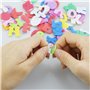 Lot de 130 lettres autocollantes en caoutchouc mousse - Lettres autocollantes en caoutchouc mousse -Grandes lettres autocollante