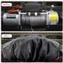 KZNKZN 1 housse de treuil de voiture, noire, très résistante en tissu Oxford 600D respirant, imperméable, anti-poussière pour tr