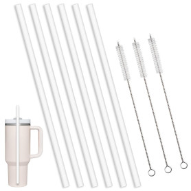 CLKE Lot de 6 pailles réutilisables