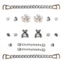 CLKE 18Pcs Charmes de Chaussures en Strass