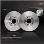 Frankberg 2 disques de frein + 4 plaquettes de frein essieu avant avec lubrifiant de frein, compatibles avec A3 8L1 1996-2003 O.