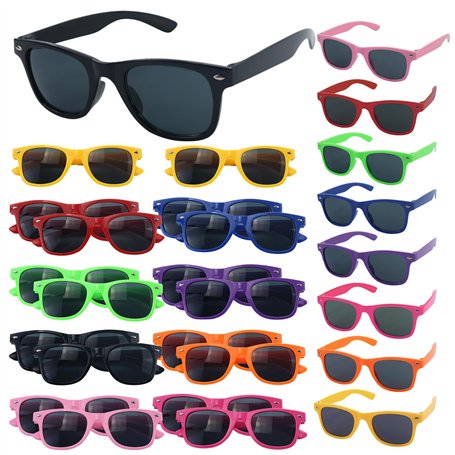Lot de 18 lunettes de soleil multicolores pour enfants