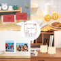 UKOFEW 12 Pièces Support de Chevalet en Plastique, Plastique Transparent Chevalets, Plaque de Support Transparent pour Décoratio