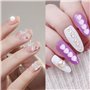 VIVIIHOO Nail Charms Set - 50 pièces 3D Ongles décoration,en Forme de Coeur,arcs et Perles pour la Conception d’Ongles,Coque de 