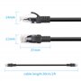 RIIEYOCA Câble de raccordement Ethernet court Cat5e 1ft, cordon réseau LAN pour ordinateur RJ45 sans accroc pour routeur, modem,