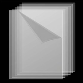SINJEUN Lot de 6 feuilles en acrylique transparent A3 de 2 mm pour publicité