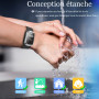 Feloyal Bracelets Anti-moustiques Affichage de la Température Corporelle Montre Anti-Moustiques Rechargeables par USB étanches à