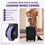 12 Articles Enjoliveurs De Roue Pour Bagages Housse De Roue De Bagage En Silicone Housse De Roues De Bagage Couverture De Roues 