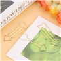 Paper ClipsTrombones en Métal Flèche Clips école Fournitures de Bureau Organisation Personnelle, 12Pcs Trombones en or Grands Ha