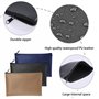 Sac Facture Fermeture Éclair 3 Pièces A5 Pochette zippée PU Faux Cuir Petit Rangement Zippé Facture Pochette Porte Monnaie Sac à